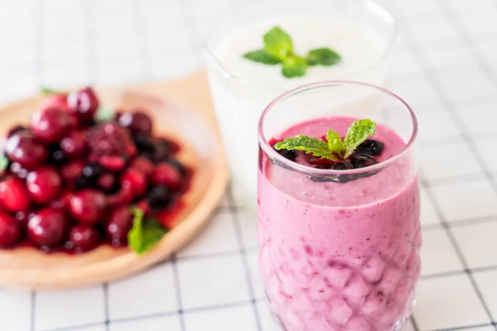 Raspberry Love smoothie at Choco Fondue Dubai